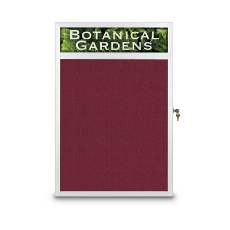 United Visual Products Open Faced Traditional Corkboard, 60x48" UV644A-BLACK-APRICOT